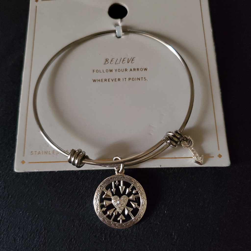Stainless Steel Believe Bracelet